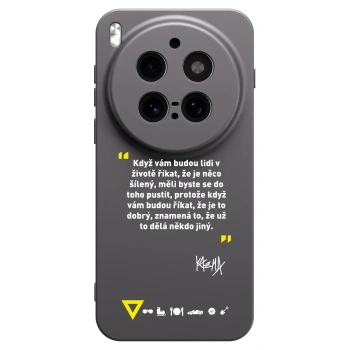Picasee silikónový čierny obal pre Vivo X300 Pro - Kazma - MĚLI BYSTE SE DO TOHO PUSTIT