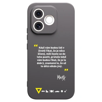 Picasee silikónový čierny obal pre Honor 600 Lite - Kazma - MĚLI BYSTE SE DO TOHO PUSTIT