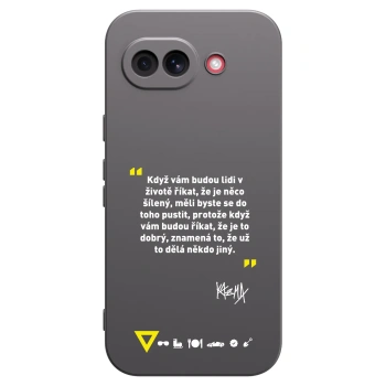 Picasee silikónový čierny obal pre Google Pixel 10a - Kazma - MĚLI BYSTE SE DO TOHO PUSTIT