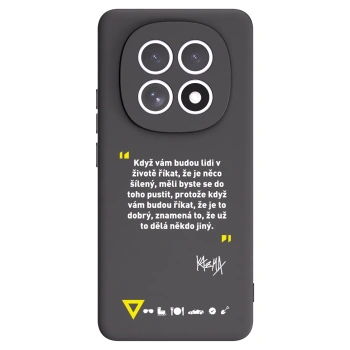 Picasee silikónový čierny obal pre Xiaomi Redmi Note 15 5G - Kazma - MĚLI BYSTE SE DO TOHO PUSTIT