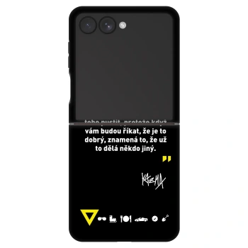 Picasee Fashion Case pre Samsung Galaxy Z Flip7 5G - Kazma - MĚLI BYSTE SE DO TOHO PUSTIT