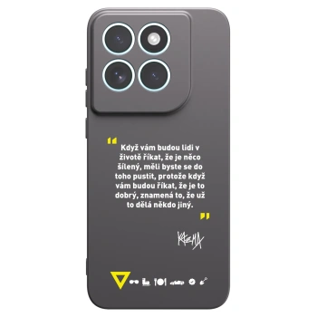 Picasee silikónový čierny obal pre Motorola Edge 70 Fusion - Kazma - MĚLI BYSTE SE DO TOHO PUSTIT