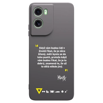 Picasee silikónový čierny obal pre Motorola Moto G06 - Kazma - MĚLI BYSTE SE DO TOHO PUSTIT