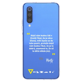 Picasee silikónový prehľadný obal pre Xiaomi Mi 9 SE - Kazma - MĚLI BYSTE SE DO TOHO PUSTIT