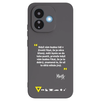 Picasee silikónový čierny obal pre Xiaomi Redmi Note 17 Pro 5G - Kazma - MĚLI BYSTE SE DO TOHO PUSTIT