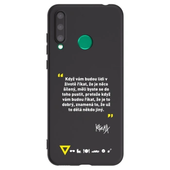 Picasee silikónový čierny obal pre Honor 20 Lite - Kazma - MĚLI BYSTE SE DO TOHO PUSTIT