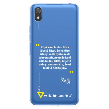 Picasee silikónový prehľadný obal pre Xiaomi Redmi 7A - Kazma - MĚLI BYSTE SE DO TOHO PUSTIT