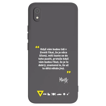 Picasee silikónový čierny obal pre Xiaomi Redmi 7A - Kazma - MĚLI BYSTE SE DO TOHO PUSTIT