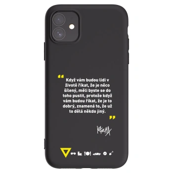 Picasee silikónový čierny obal pre Apple iPhone 11 - Kazma - MĚLI BYSTE SE DO TOHO PUSTIT