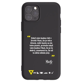 Picasee silikónový čierny obal pre Apple iPhone 11 Pro - Kazma - MĚLI BYSTE SE DO TOHO PUSTIT