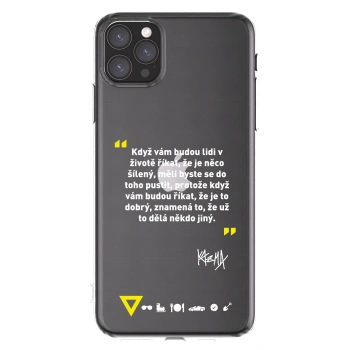 Picasee silikónový prehľadný obal pre Apple iPhone 11 Pro Max - Kazma - MĚLI BYSTE SE DO TOHO PUSTIT
