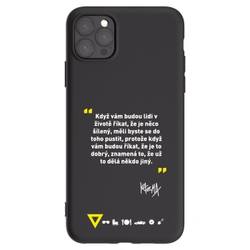 Picasee silikónový čierny obal pre Apple iPhone 11 Pro Max - Kazma - MĚLI BYSTE SE DO TOHO PUSTIT