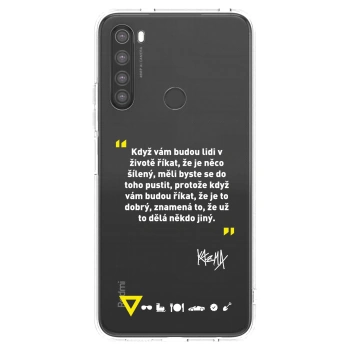 Picasee silikónový prehľadný obal pre Xiaomi Redmi Note 8 - Kazma - MĚLI BYSTE SE DO TOHO PUSTIT