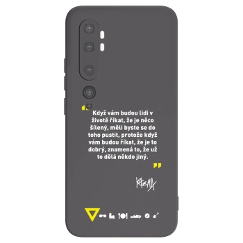 Picasee silikónový čierny obal pre Xiaomi Mi Note 10 (Pro) - Kazma - MĚLI BYSTE SE DO TOHO PUSTIT