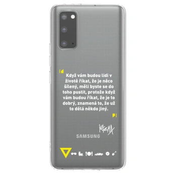 Picasee silikónový prehľadný obal pre Samsung Galaxy S20 G980F - Kazma - MĚLI BYSTE SE DO TOHO PUSTIT