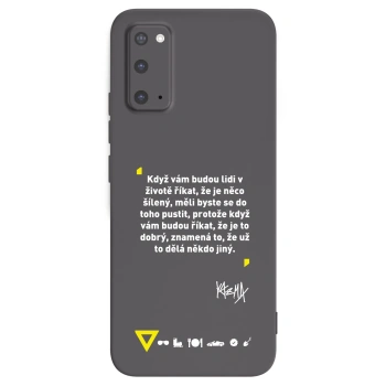 Picasee silikónový čierny obal pre Samsung Galaxy S20 G980F - Kazma - MĚLI BYSTE SE DO TOHO PUSTIT
