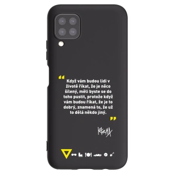 Picasee silikónový čierny obal pre Huawei P40 Lite - Kazma - MĚLI BYSTE SE DO TOHO PUSTIT