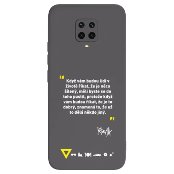 Picasee silikónový čierny obal pre Xiaomi Redmi Note 9S - Kazma - MĚLI BYSTE SE DO TOHO PUSTIT