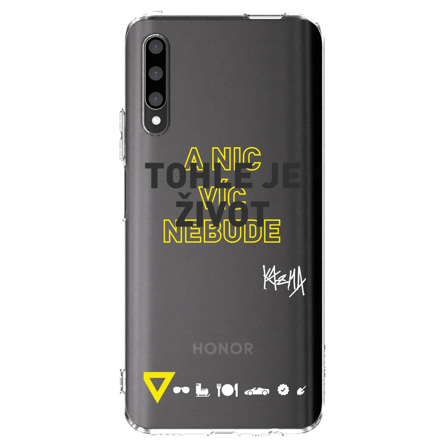 Picasee silikónový prehľadný obal pre Honor 9X Pro - Kazma - TOHLE JE ŽIVOT A NIC VÍC NEBUDE