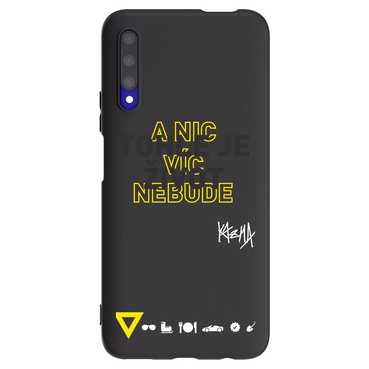 Picasee silikónový čierny obal pre Honor 9X Pro - Kazma - TOHLE JE ŽIVOT A NIC VÍC NEBUDE