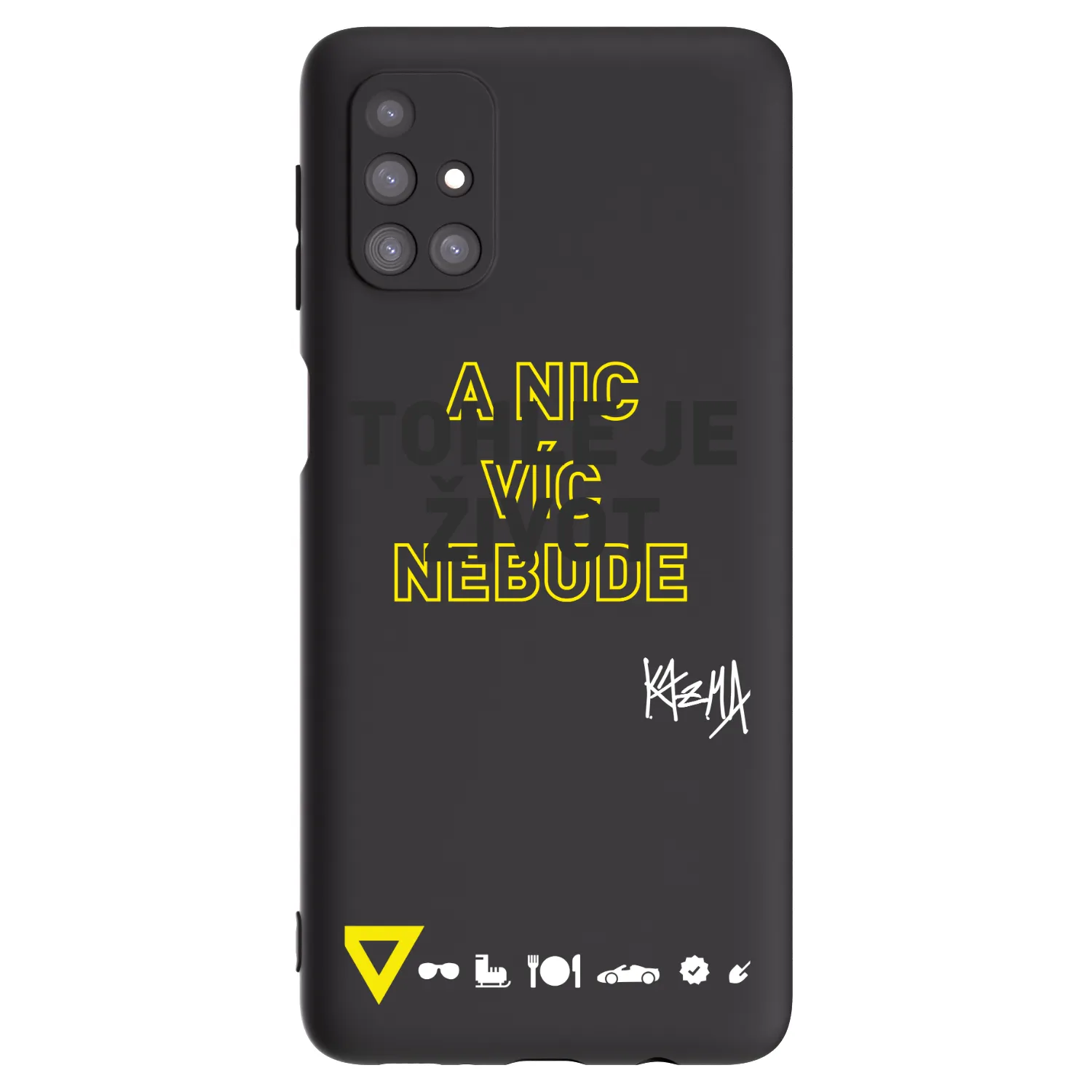 Picasee silikónový čierny obal pre Samsung Galaxy M31s - Kazma - TOHLE JE ŽIVOT A NIC VÍC NEBUDE