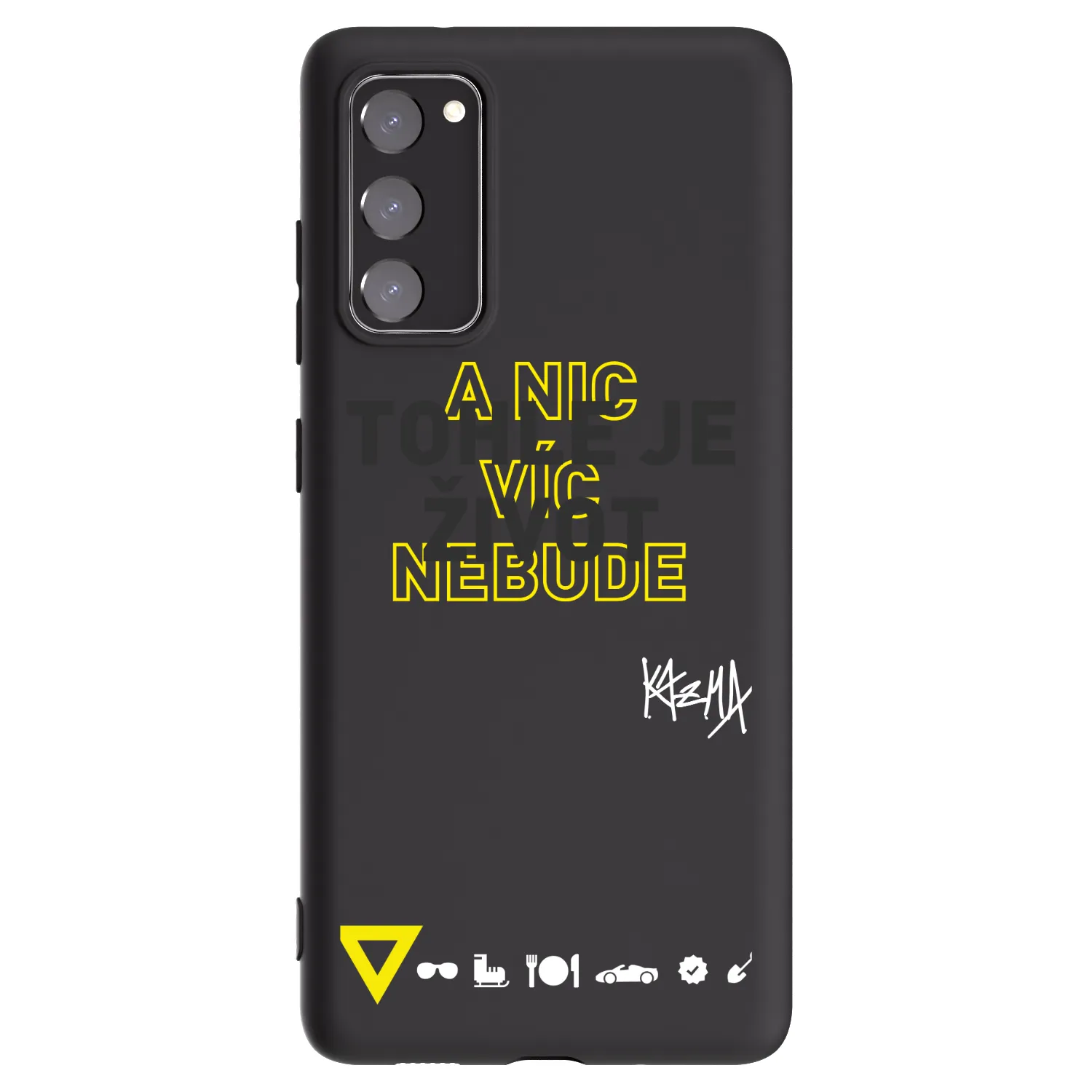 Picasee silikónový čierny obal pre Samsung Galaxy S20 FE - Kazma - TOHLE JE ŽIVOT A NIC VÍC NEBUDE