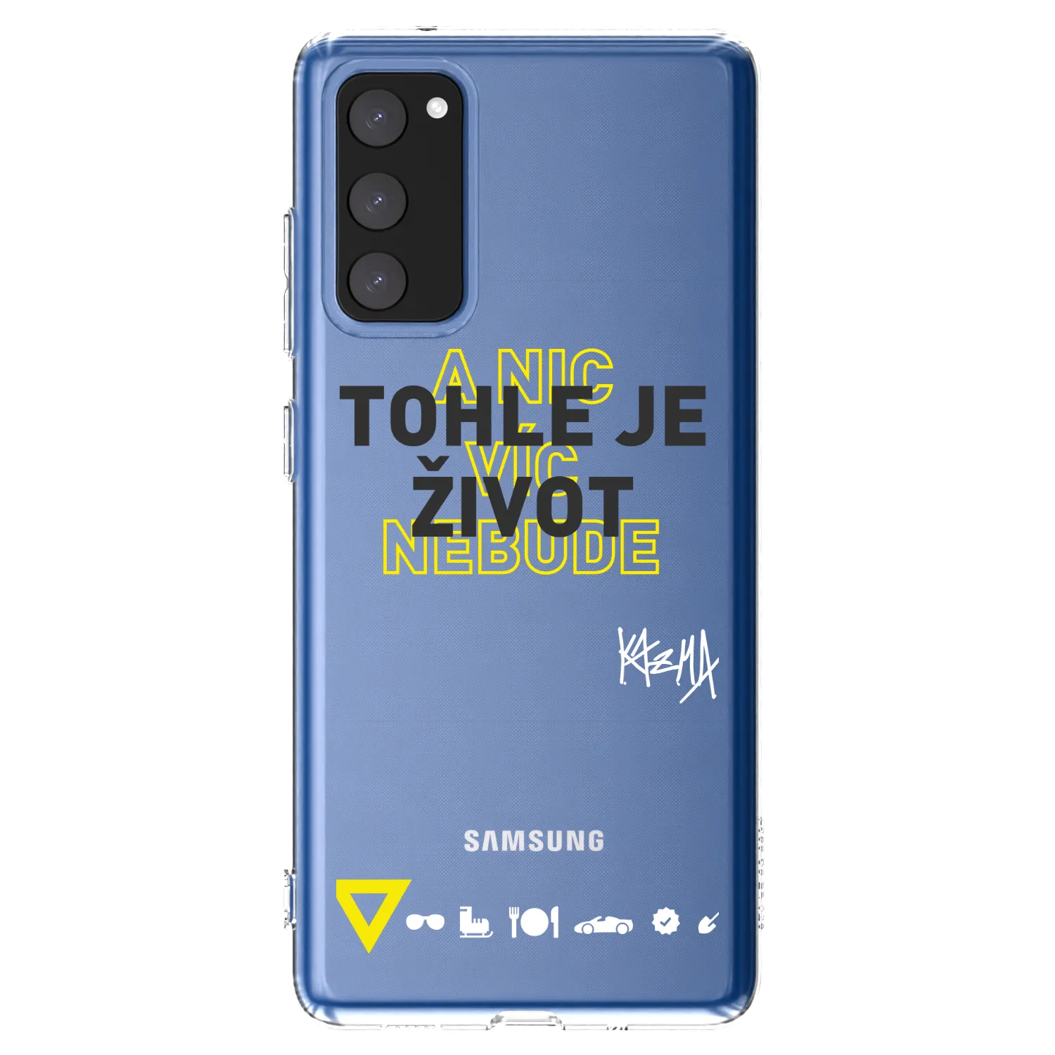 Picasee silikónový prehľadný obal pre Samsung Galaxy S20 FE - Kazma - TOHLE JE ŽIVOT A NIC VÍC NEBUDE
