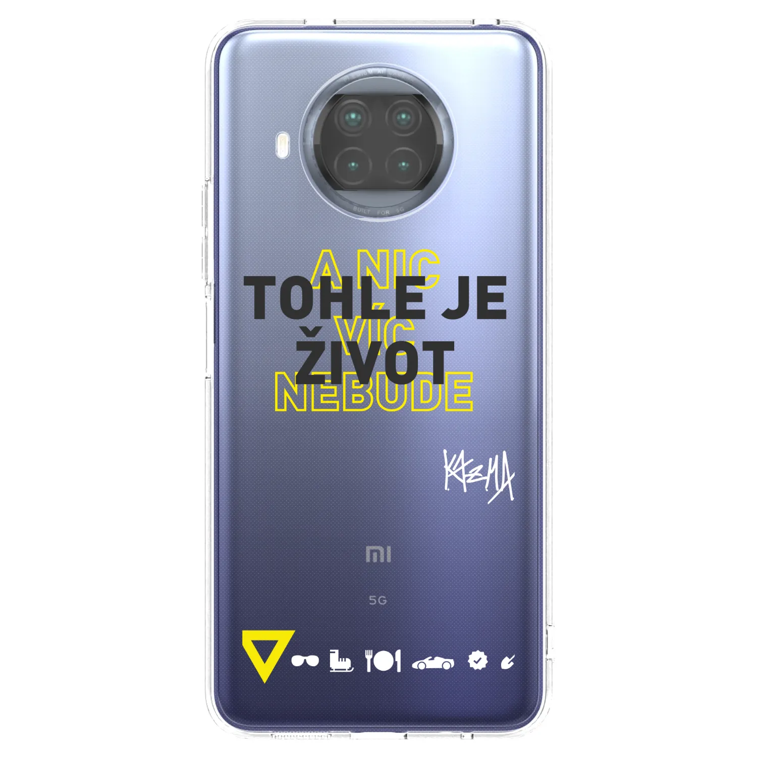 Picasee silikónový prehľadný obal pre Xiaomi Mi 10T Lite - Kazma - TOHLE JE ŽIVOT A NIC VÍC NEBUDE