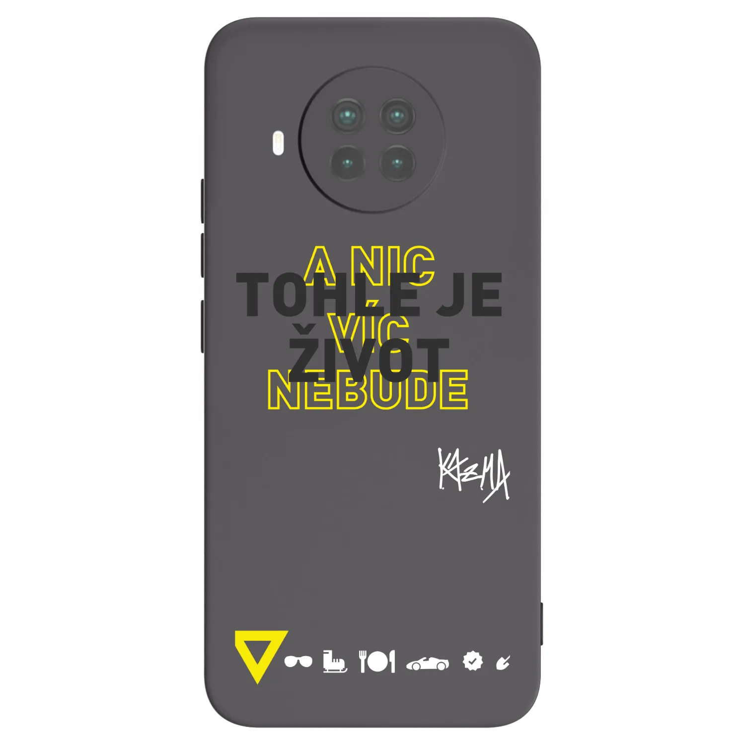Picasee silikónový čierny obal pre Xiaomi Mi 10T Lite - Kazma - TOHLE JE ŽIVOT A NIC VÍC NEBUDE