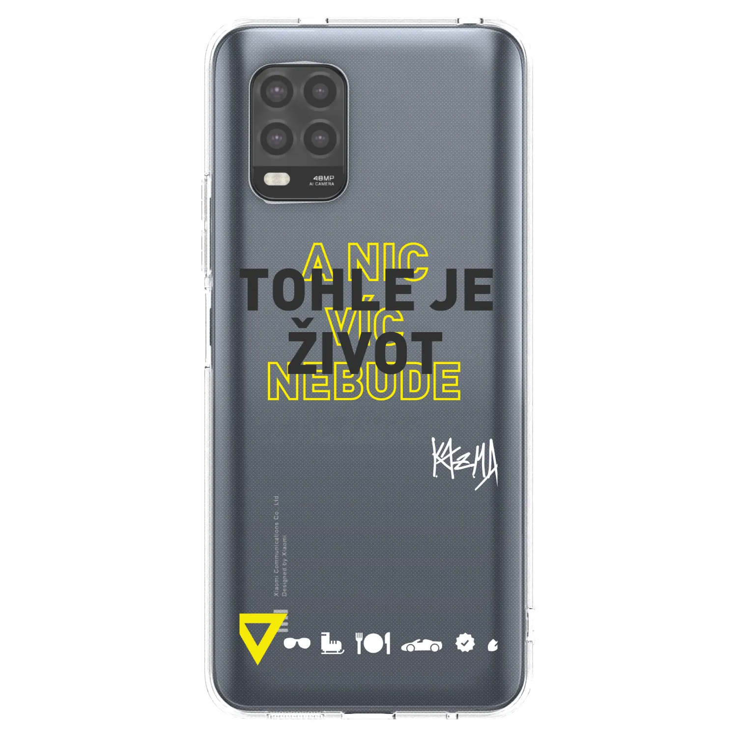Picasee silikónový prehľadný obal pre Xiaomi Mi 10 Lite - Kazma - TOHLE JE ŽIVOT A NIC VÍC NEBUDE