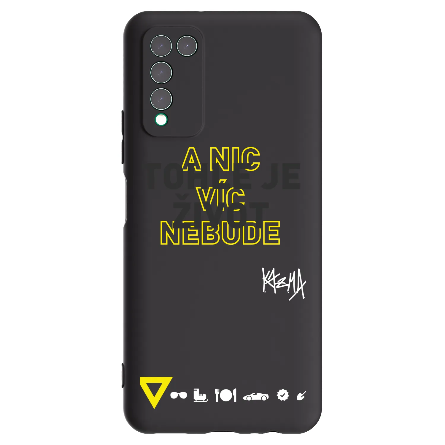 Picasee silikónový čierny obal pre Honor 10X Lite - Kazma - TOHLE JE ŽIVOT A NIC VÍC NEBUDE
