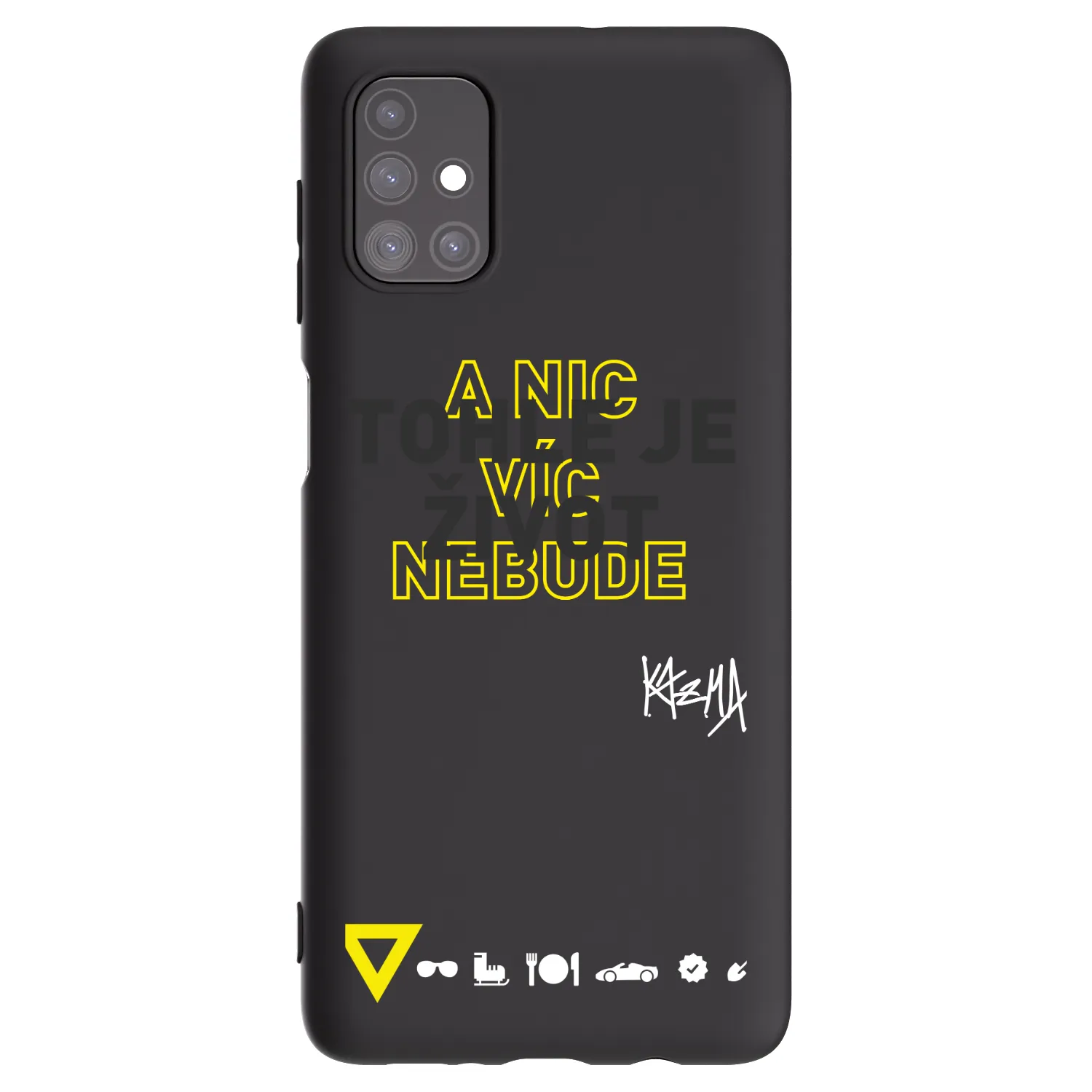 Picasee silikónový čierny obal pre Samsung Galaxy M51 M515F - Kazma - TOHLE JE ŽIVOT A NIC VÍC NEBUDE