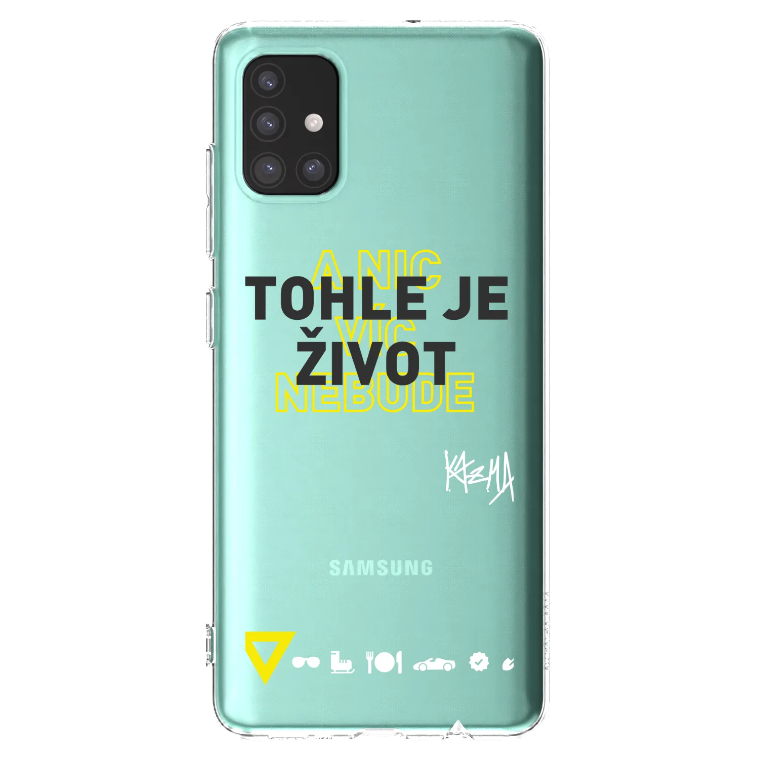 Picasee silikónový prehľadný obal pre Samsung Galaxy M51 M515F - Kazma - TOHLE JE ŽIVOT A NIC VÍC NEBUDE