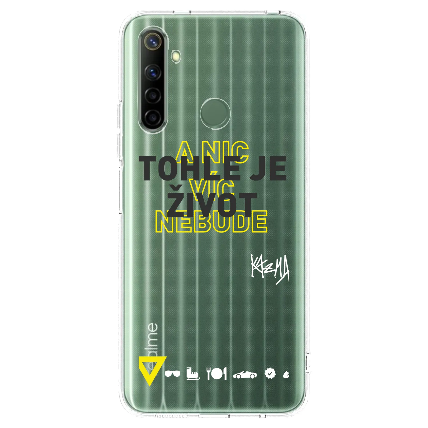 Picasee silikónový prehľadný obal pre Realme 6i - Kazma - TOHLE JE ŽIVOT A NIC VÍC NEBUDE