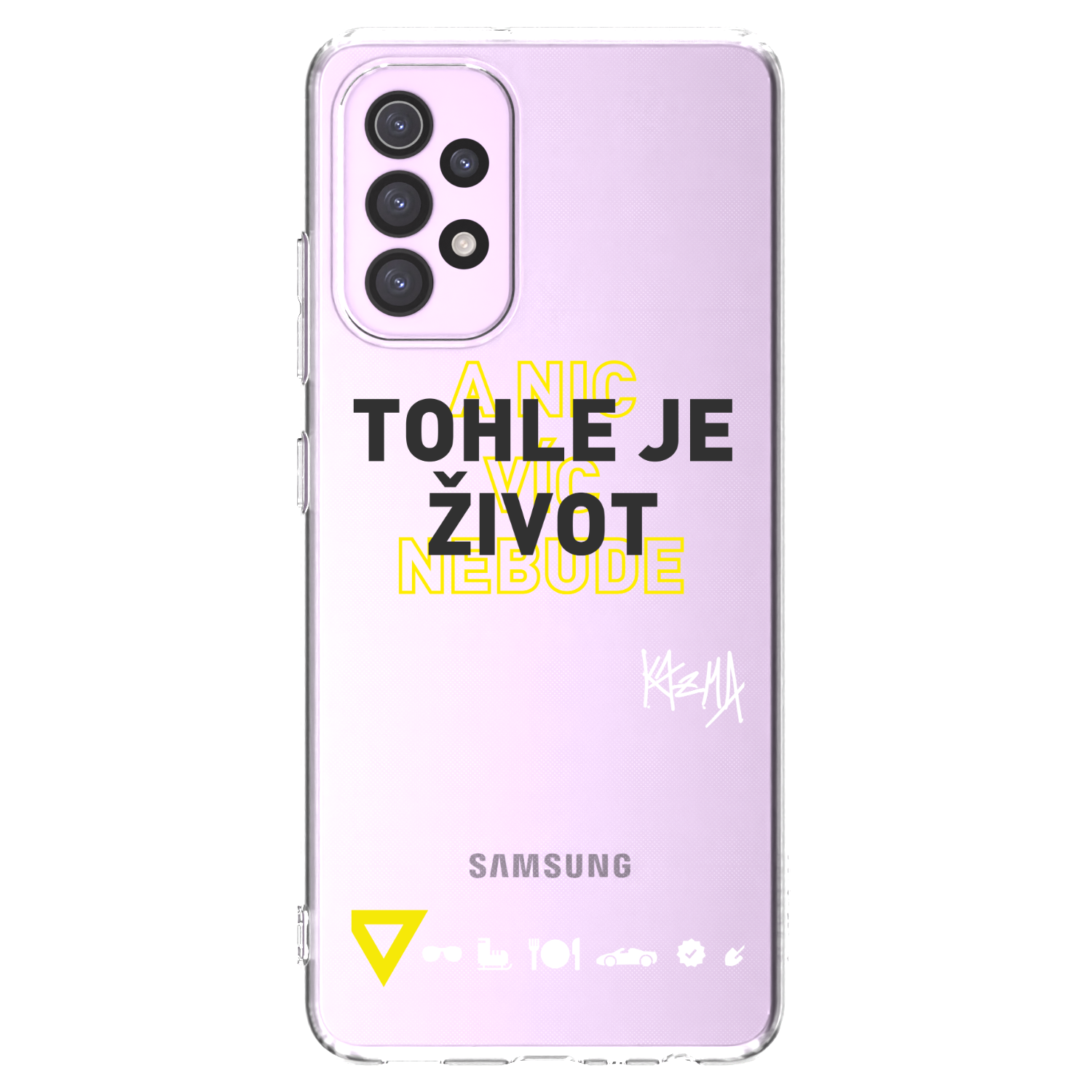 Picasee silikónový prehľadný obal pre Samsung Galaxy A32 5G A326B - Kazma - TOHLE JE ŽIVOT A NIC VÍC NEBUDE