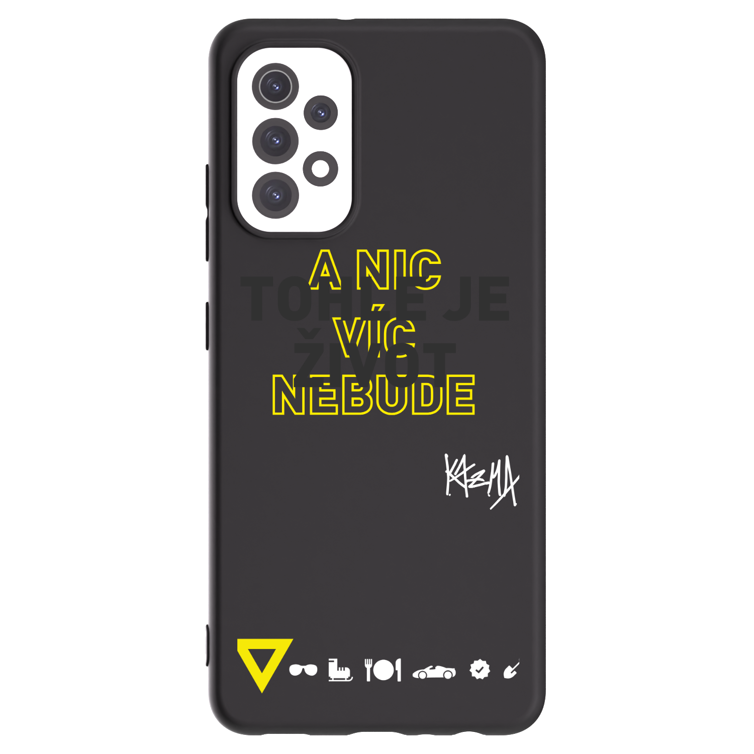 Picasee silikónový čierny obal pre Samsung Galaxy A32 5G A326B - Kazma - TOHLE JE ŽIVOT A NIC VÍC NEBUDE