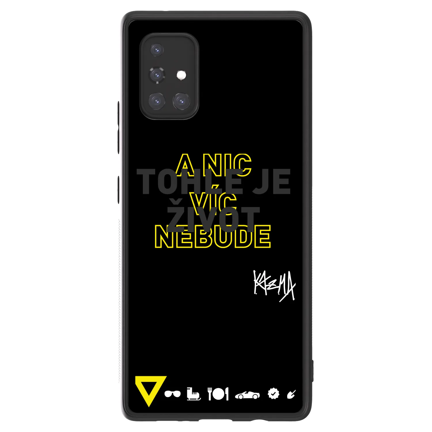 Picasee ULTIMATE CASE pro Samsung Galaxy A71 A715F - Kazma - TOHLE JE ŽIVOT A NIC VÍC NEBUDE