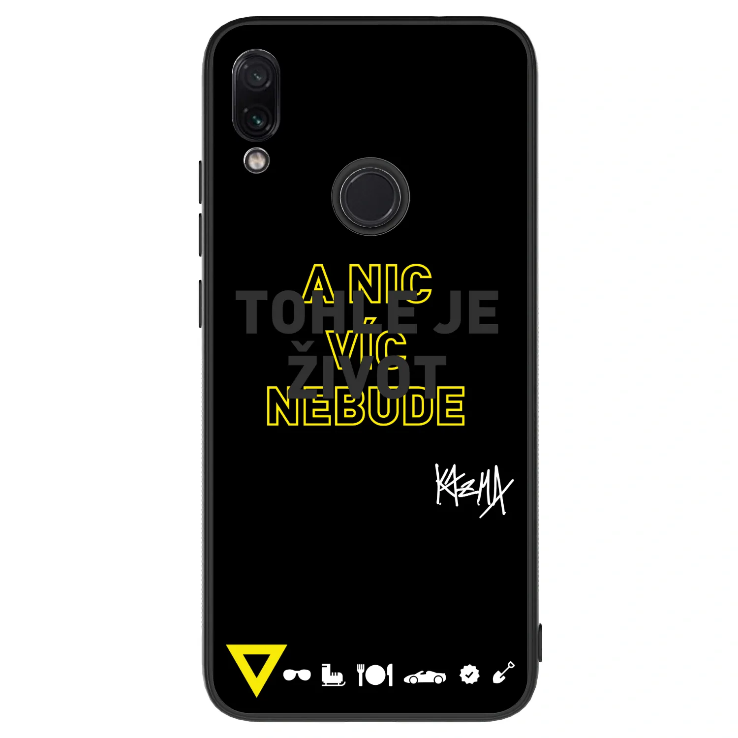 Picasee ULTIMATE CASE pro Xiaomi Redmi Note 7 - Kazma - TOHLE JE ŽIVOT A NIC VÍC NEBUDE