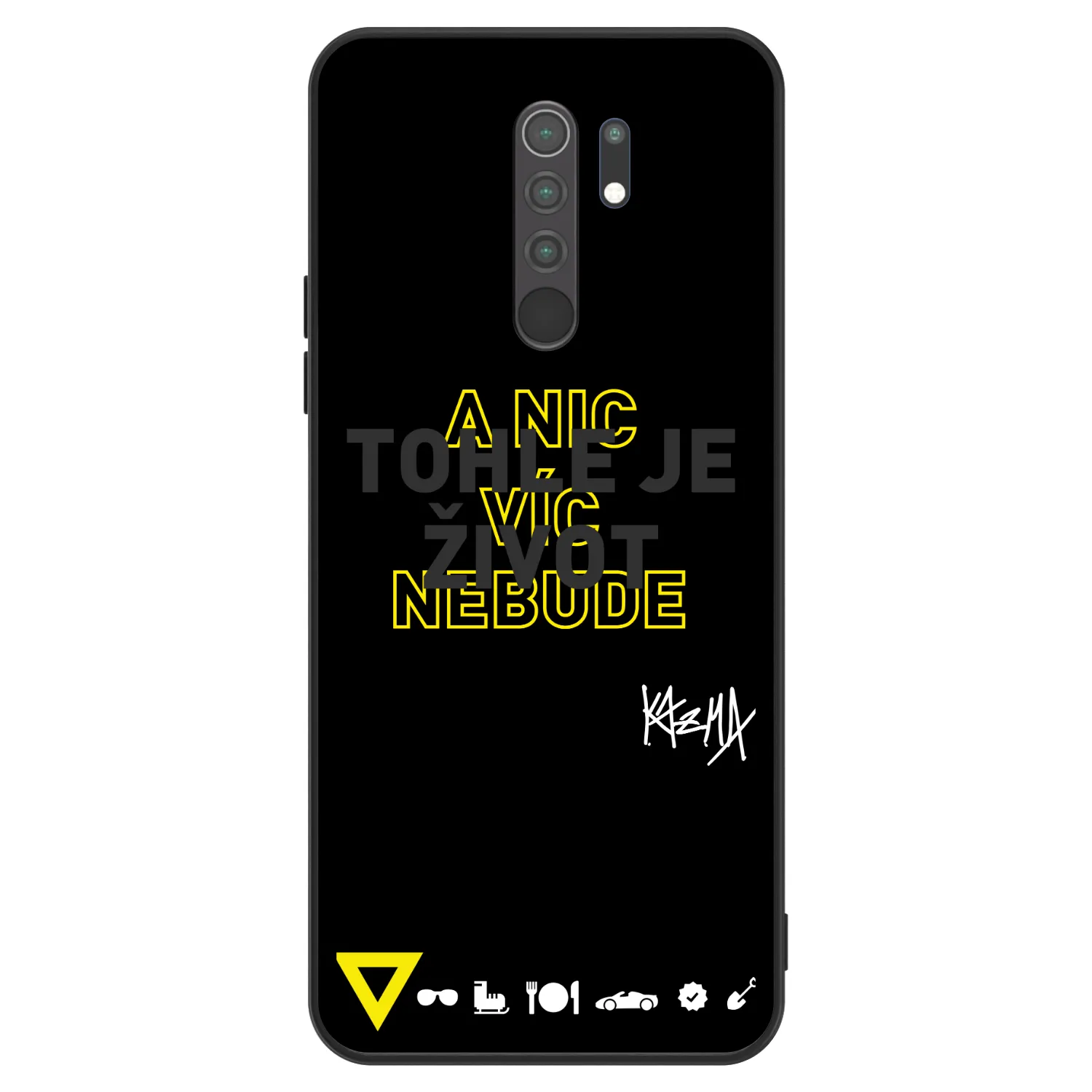 Picasee ULTIMATE CASE pro Xiaomi Redmi 9 - Kazma - TOHLE JE ŽIVOT A NIC VÍC NEBUDE