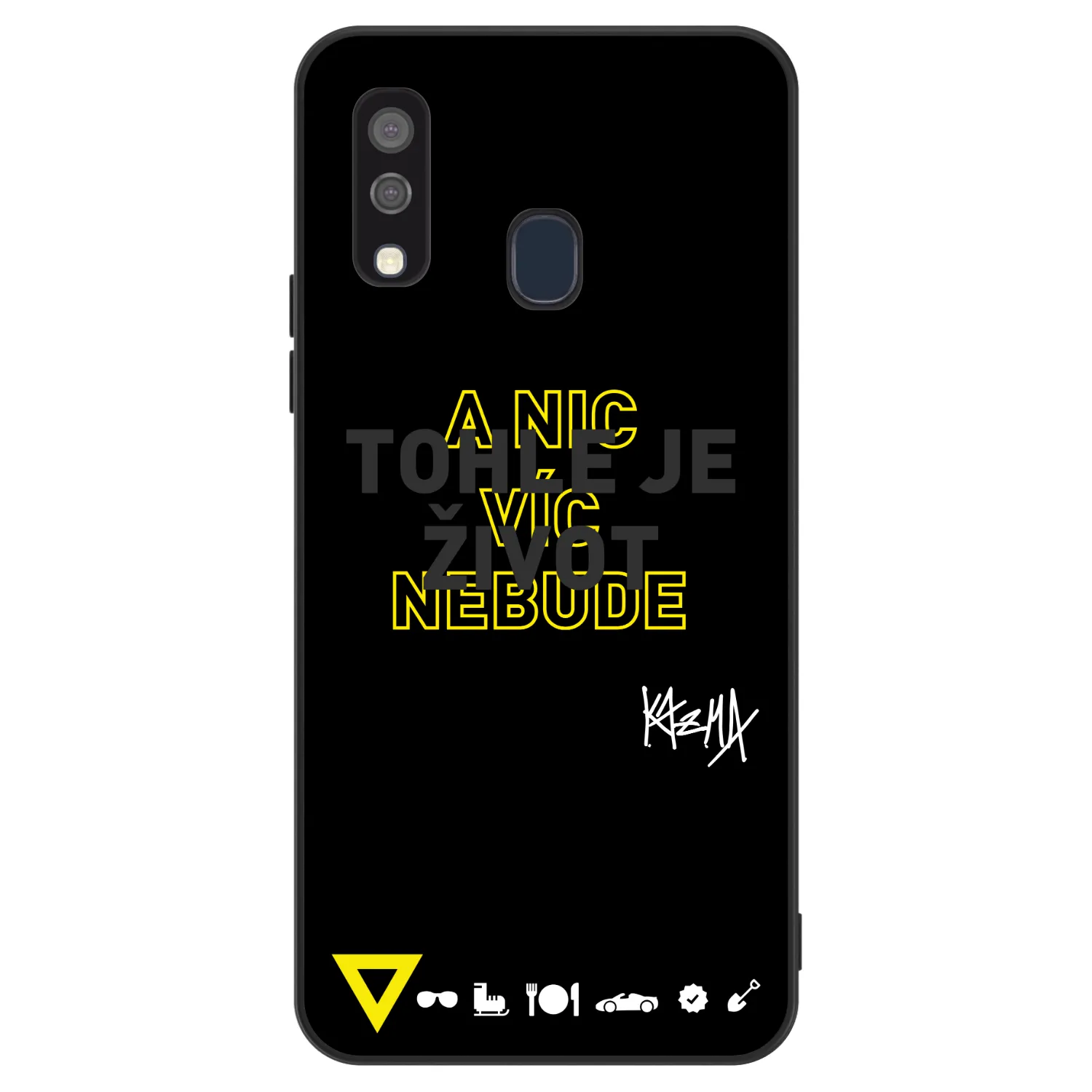 Picasee ULTIMATE CASE pro Samsung Galaxy A40 A405F - Kazma - TOHLE JE ŽIVOT A NIC VÍC NEBUDE