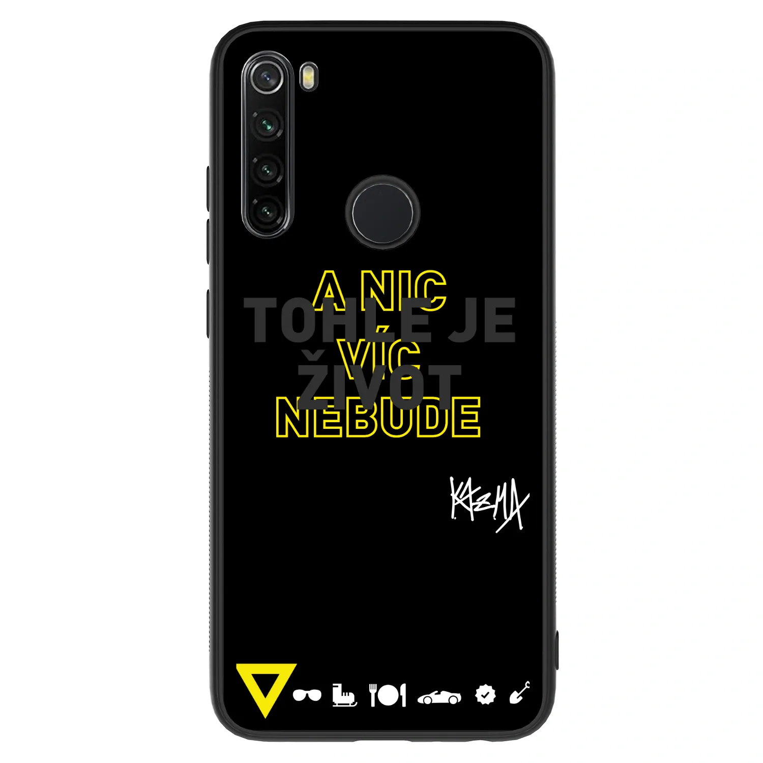 Picasee ULTIMATE CASE pro Xiaomi Redmi Note 8 - Kazma - TOHLE JE ŽIVOT A NIC VÍC NEBUDE