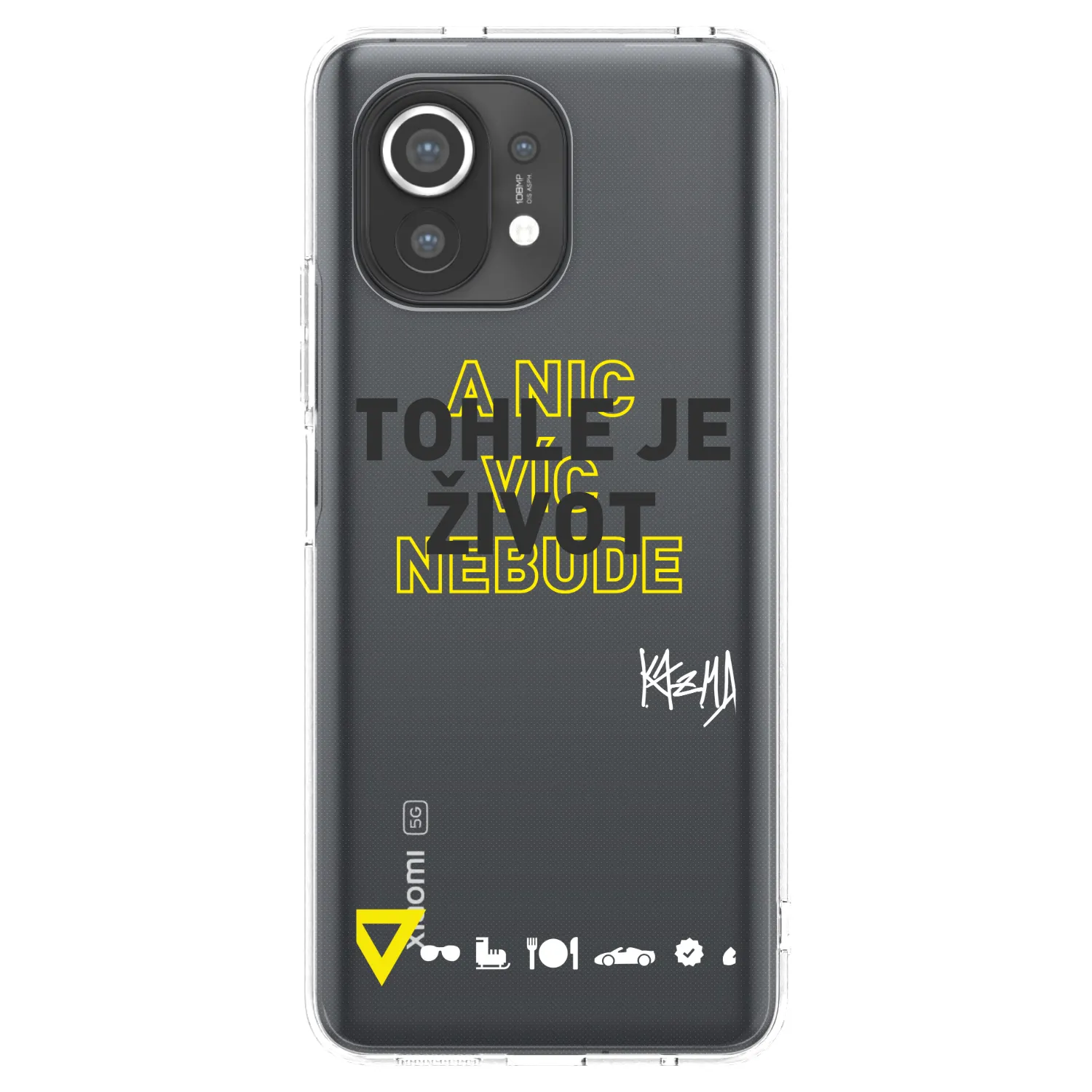 Picasee silikónový prehľadný obal pre Xiaomi Mi 11 - Kazma - TOHLE JE ŽIVOT A NIC VÍC NEBUDE