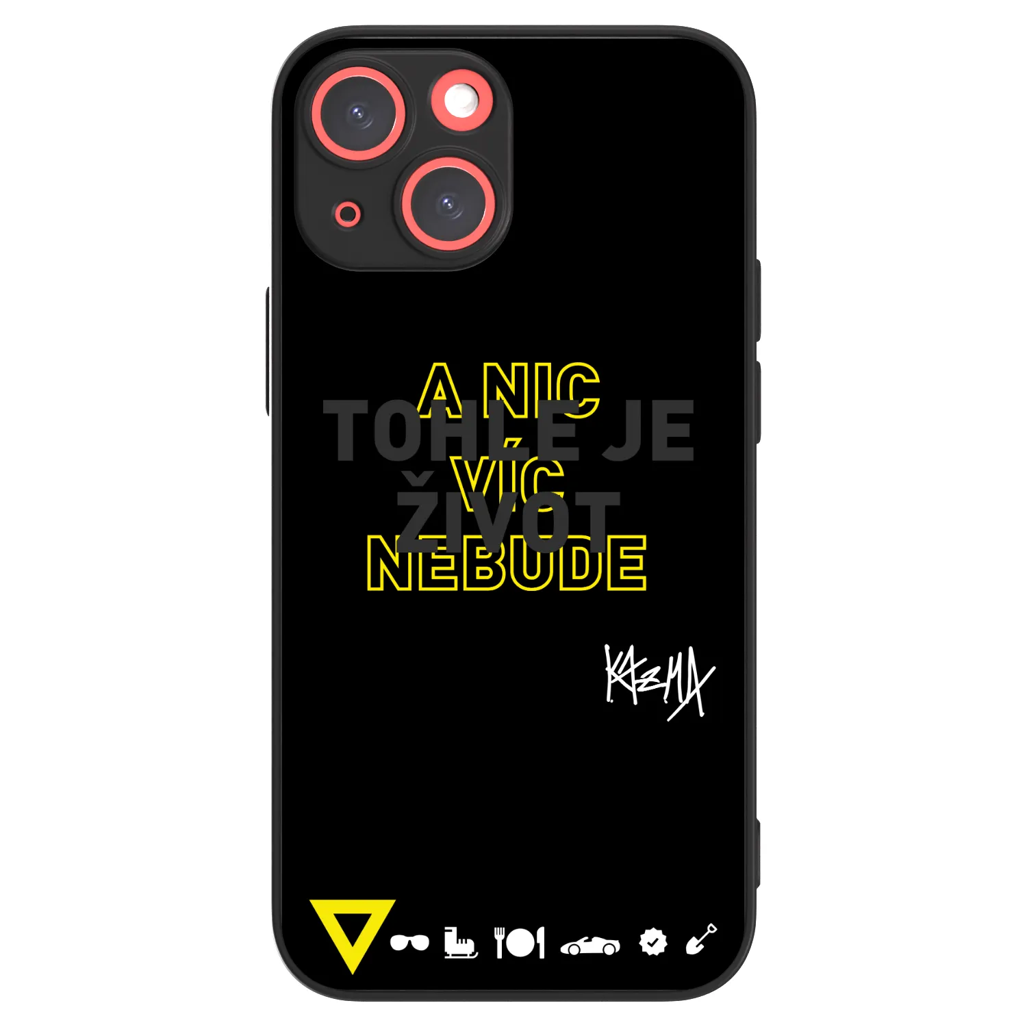 ULTIMATE CASE pro Apple iPhone 13 mini - Kazma - TOHLE JE ŽIVOT A NIC VÍC NEBUDE
