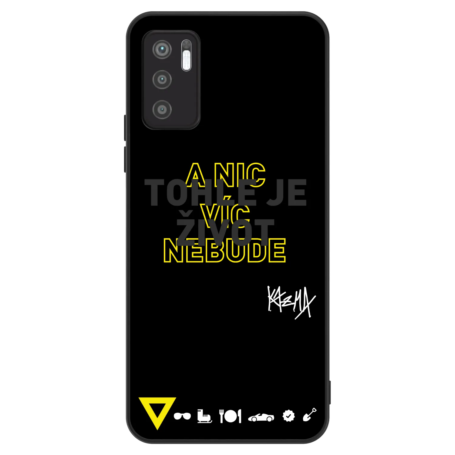 Picasee ULTIMATE CASE pro Xiaomi Redmi Note 10 5G - Kazma - TOHLE JE ŽIVOT A NIC VÍC NEBUDE