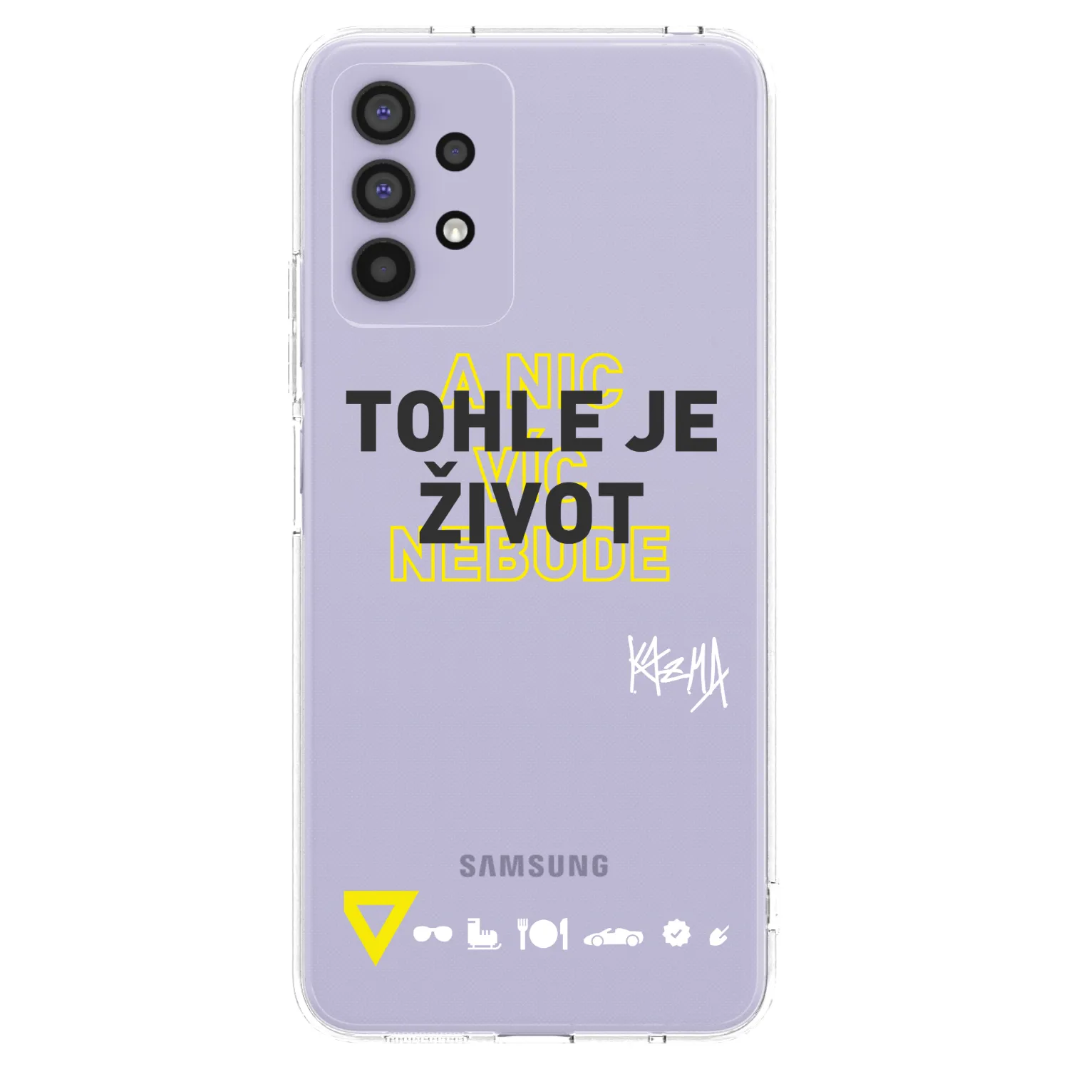 Picasee silikónový prehľadný obal pre Samsung Galaxy A32 4G SM-A325F - Kazma - TOHLE JE ŽIVOT A NIC VÍC NEBUDE