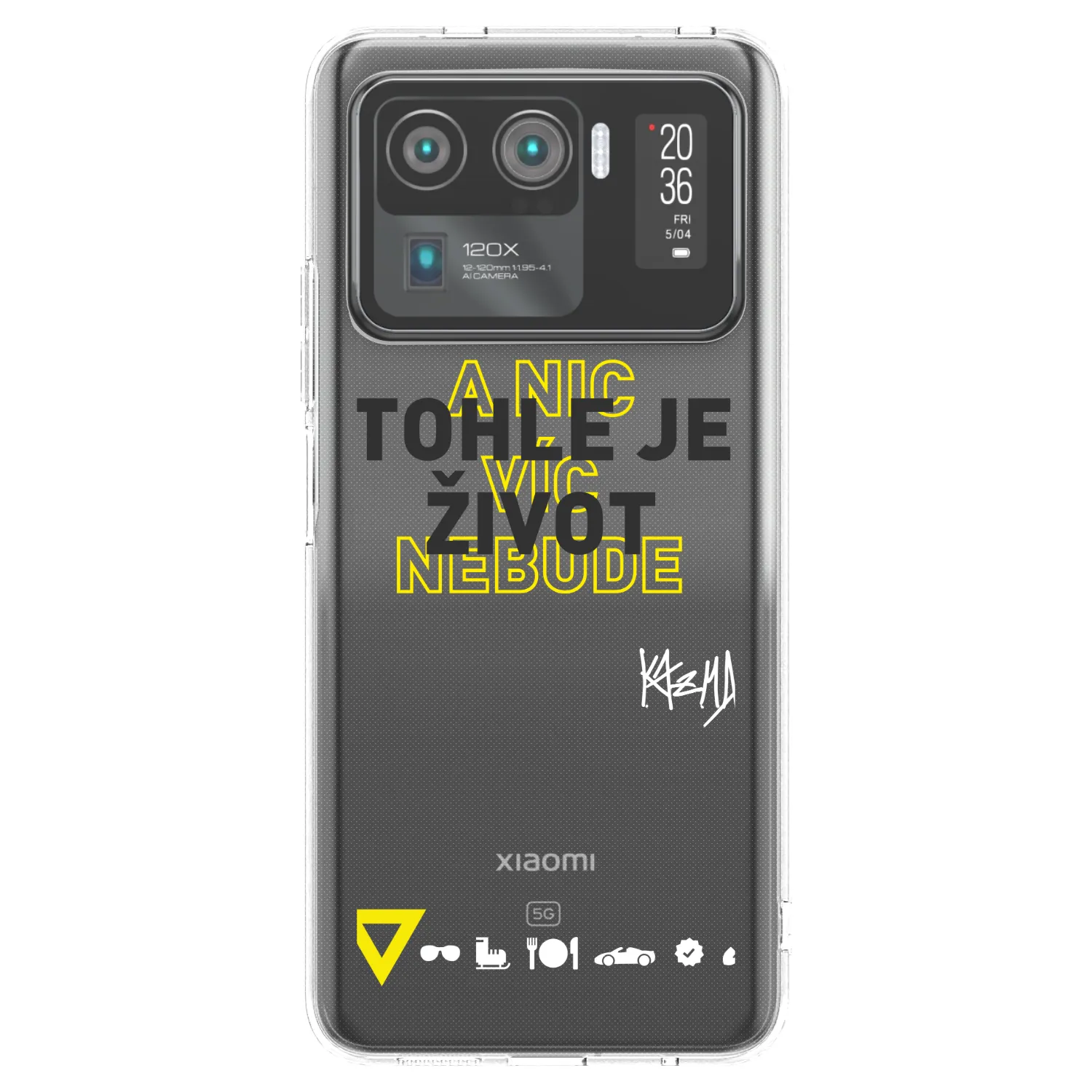 Picasee silikónový prehľadný obal pre Xiaomi Mi 11 Ultra - Kazma - TOHLE JE ŽIVOT A NIC VÍC NEBUDE
