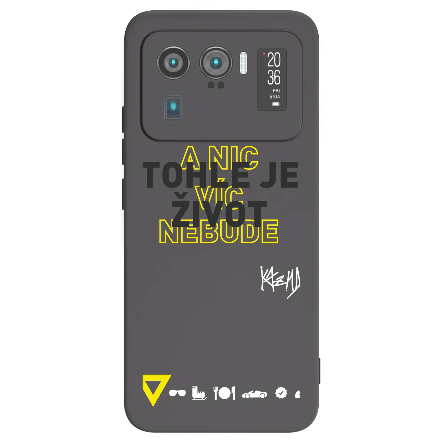 Picasee silikónový čierny obal pre Xiaomi Mi 11 Ultra - Kazma - TOHLE JE ŽIVOT A NIC VÍC NEBUDE