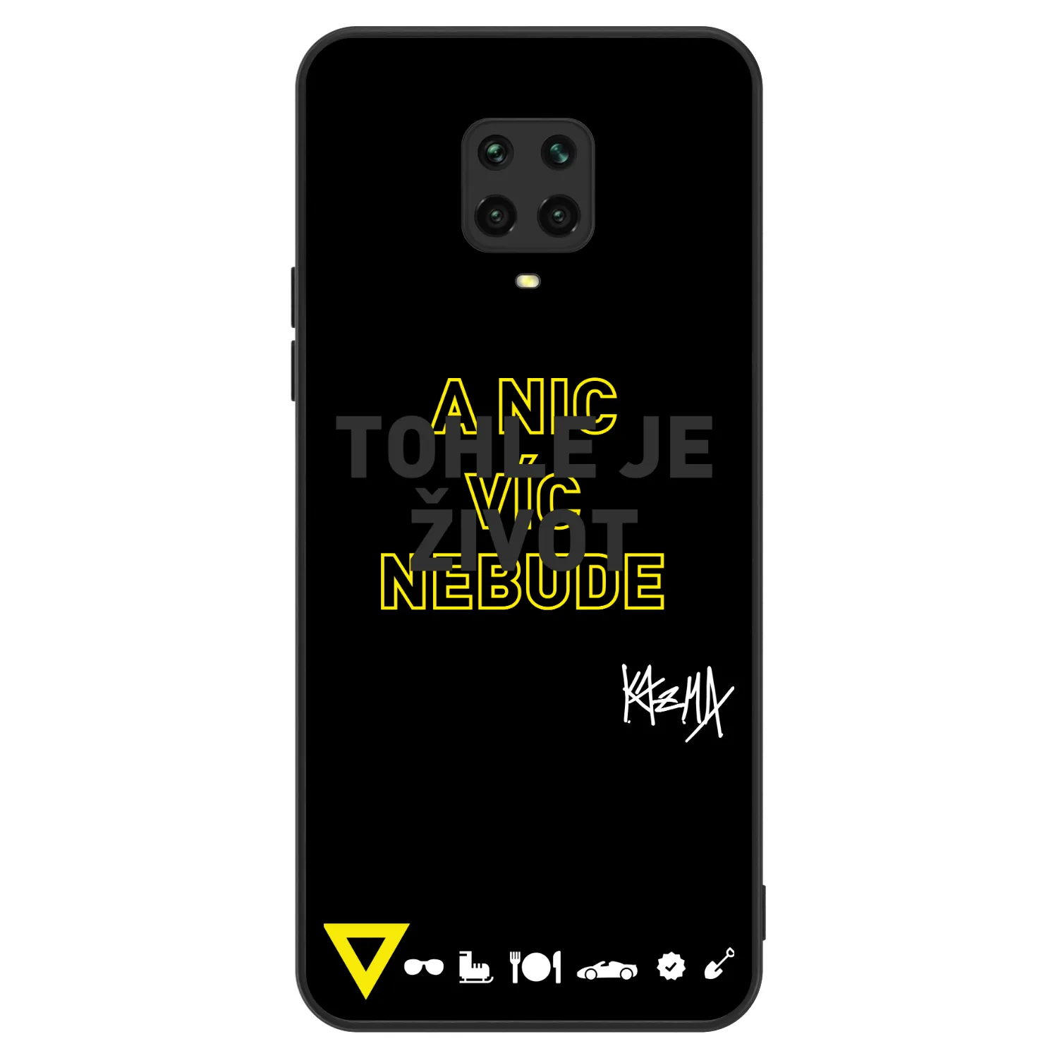 Picasee ULTIMATE CASE pro Xiaomi Redmi Note 9S - Kazma - TOHLE JE ŽIVOT A NIC VÍC NEBUDE