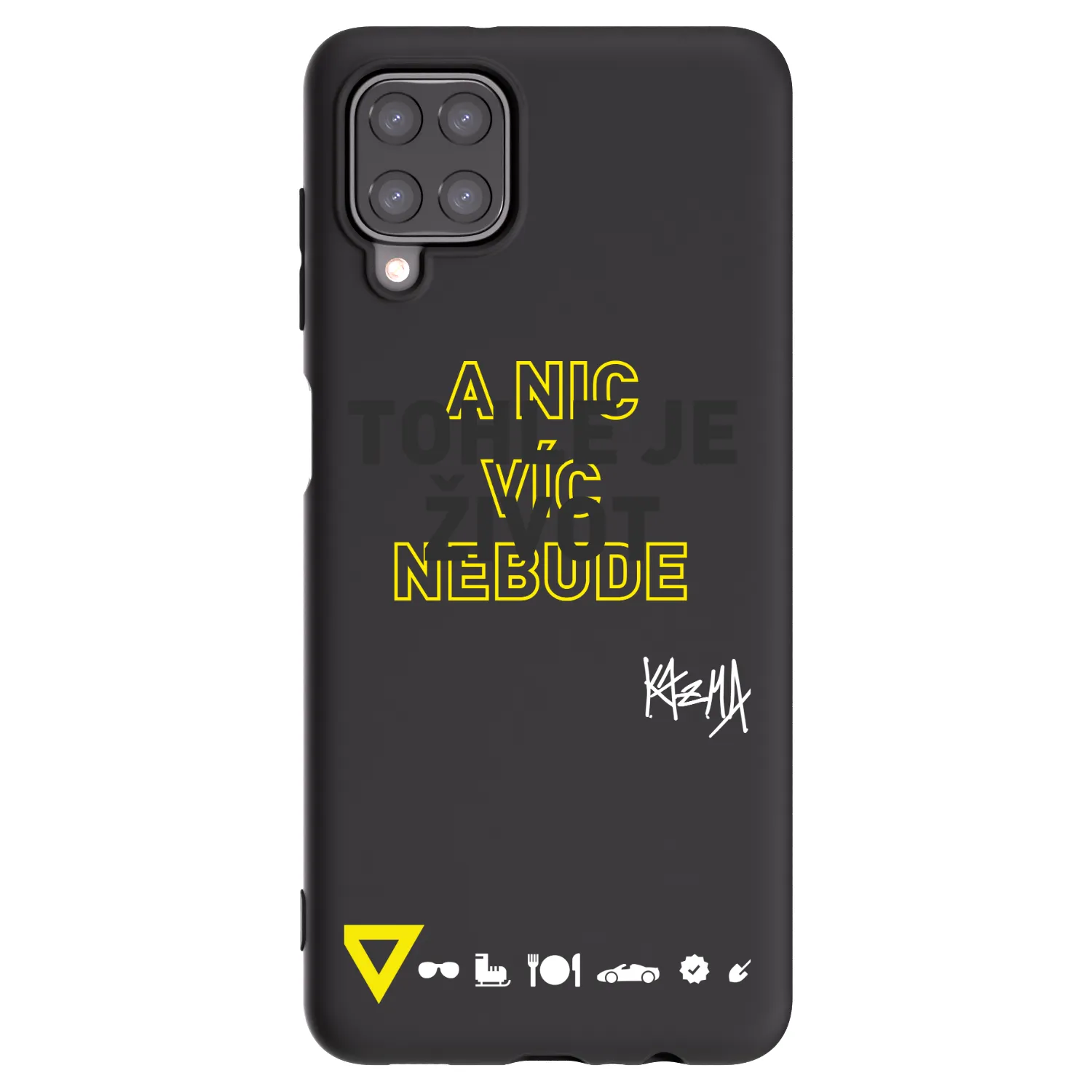 Picasee silikónový čierny obal pre Samsung Galaxy M12 M127F - Kazma - TOHLE JE ŽIVOT A NIC VÍC NEBUDE