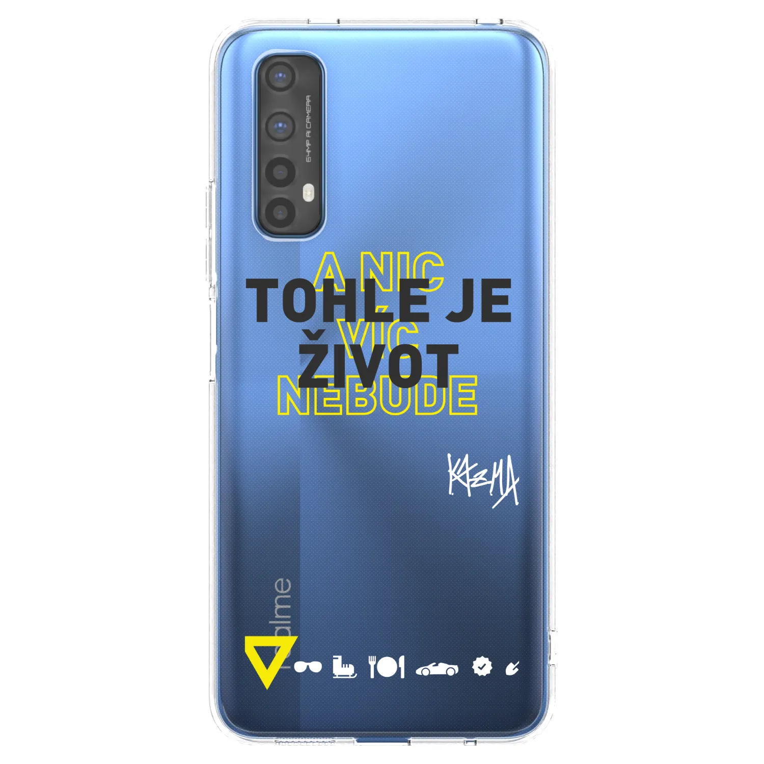 Picasee silikónový prehľadný obal pre Realme 7 - Kazma - TOHLE JE ŽIVOT A NIC VÍC NEBUDE